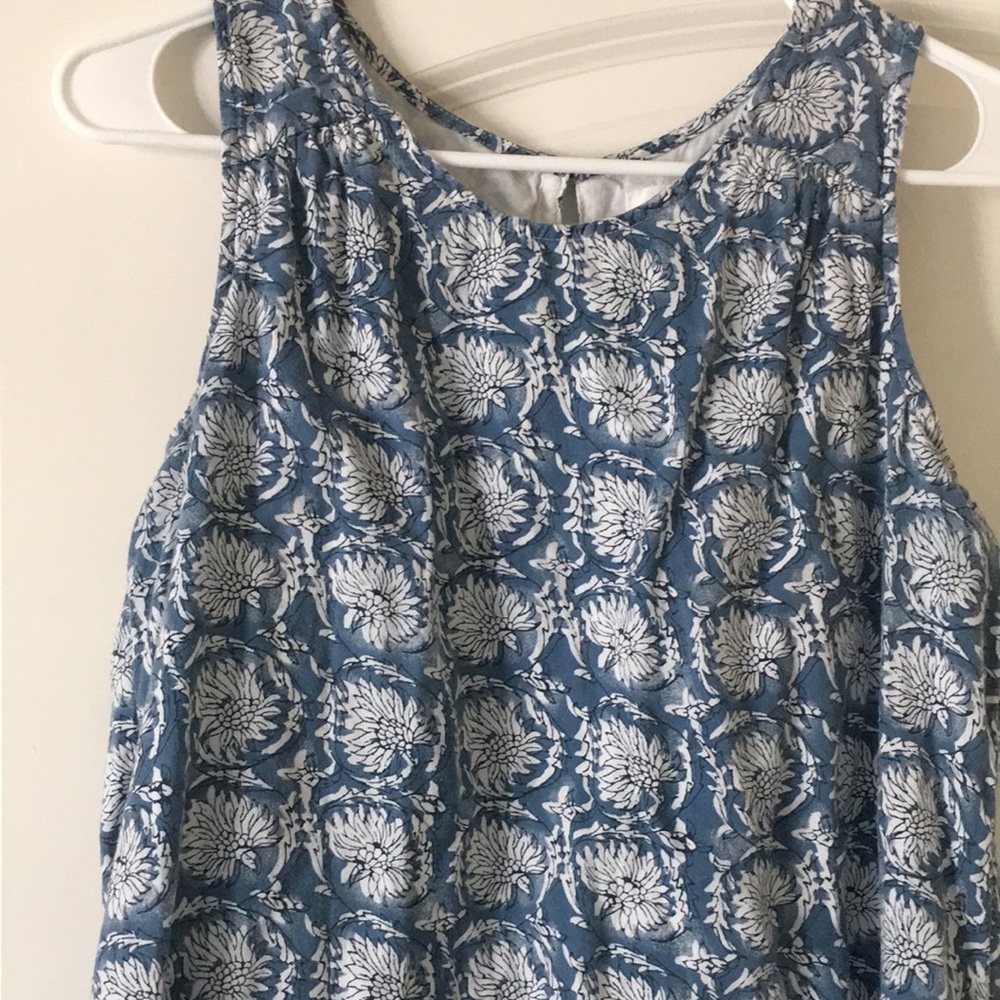 Mid length blue dress